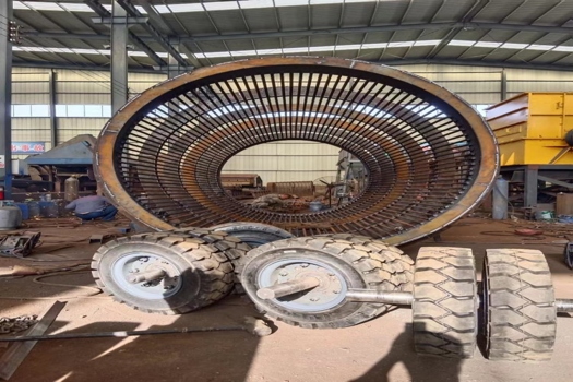 650-10實(shí)心輪胎，華航無軸滾筒篩橡膠拖輪，超強(qiáng)耐磨損，低噪音優(yōu)化