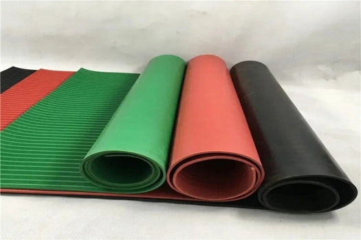 豪銘中細條紋橡膠板，防滑膠板定制，多樣花紋選擇