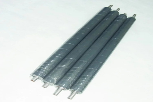 鋼材用覆膜機膠輥廠家直供，藍色耐老化凱晟精整產品