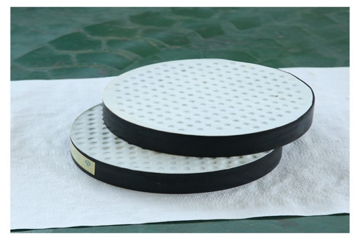 橡膠支座四氟板式減震塊，圓形方形建筑隔震精品