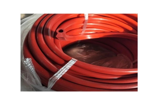 定制實心紅色異型硅膠條，高溫密封，機柜專用橡膠條