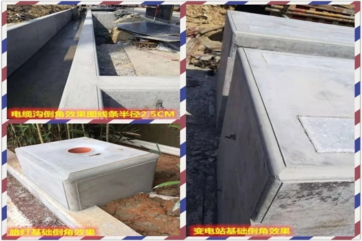 電力混凝土倒角新突破，巨誠1米頂3米倒角橡膠條