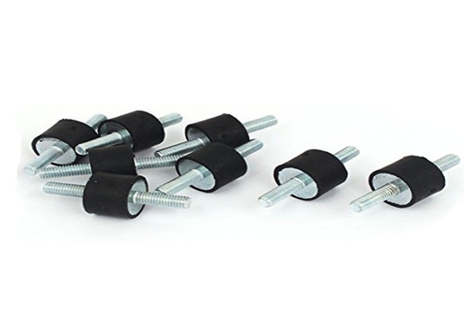 橡膠減震塊圓柱天然橡膠包膠螺絲緩沖器，專業定制，高效減震