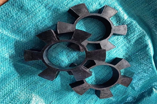 橡膠T型六角輪彈性墊塊聯軸器緩沖墊，梅花設計耐高溫水泵膠墊